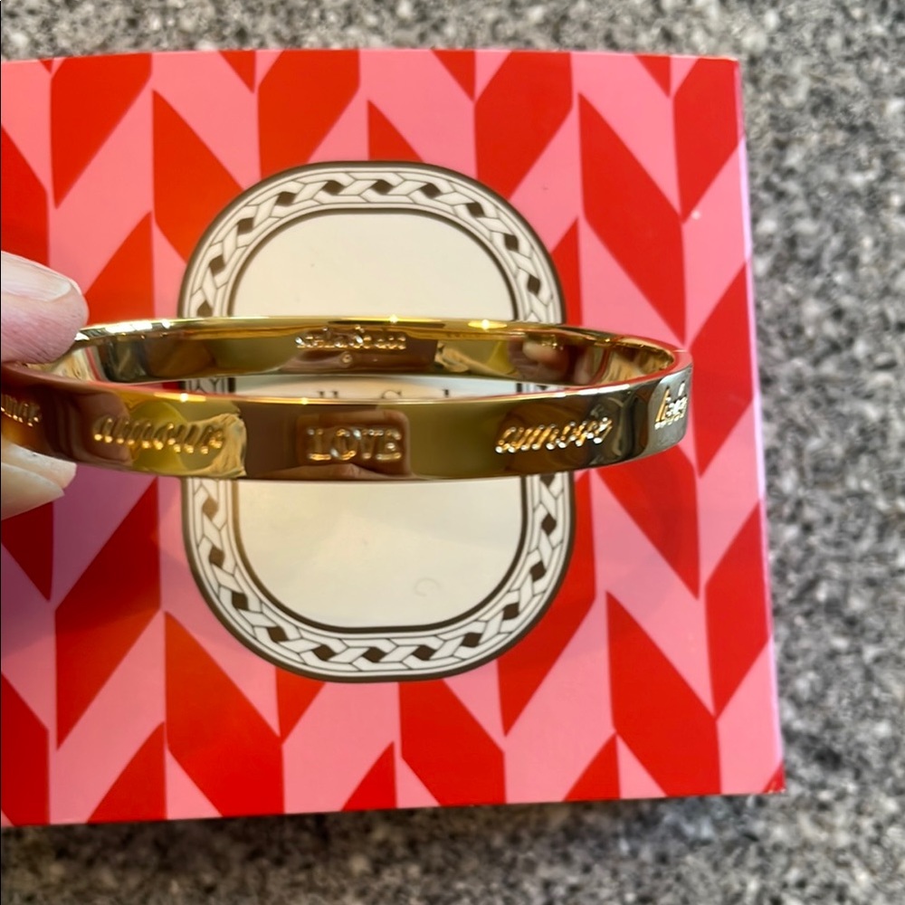 Stella & dot gold Love bracelet